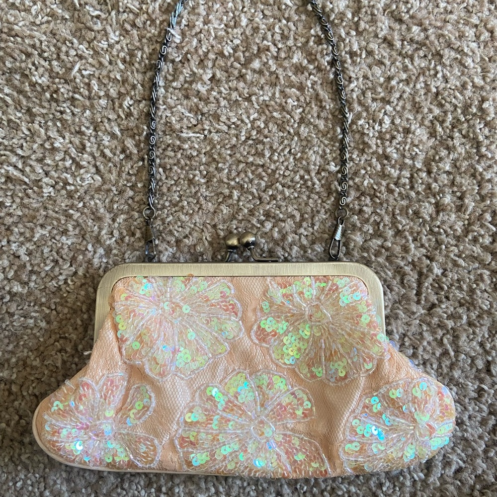 Antique Opalescent Beaded Change Purse